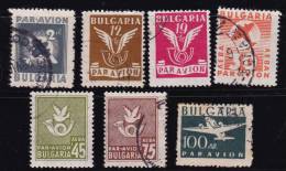Bulgarie 1946 N°Y.T. :  PA. 38,42,44 à 47 Et 49 Obl. - Posta Aerea