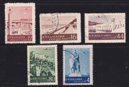 Bulgarie 1954 N°Y.T. :  PA. 61,62,65,67 Et 69 Obl. - Poste Aérienne