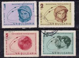 Bulgarie 1963 N°Y.T. :  PA. 98 à 101 Obl. - Poste Aérienne