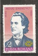 Romania 1989  Famous People: Mihai Eminescu  (o) - Used Stamps