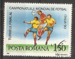 Romania 1990  Football: World Cup Italy  (o) - Used Stamps