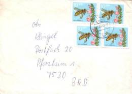 DDR / GDR -  Umschlag Echt Gelaufen / Cover Used (b276)- - Abeilles