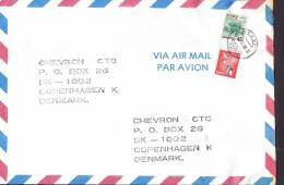 Japan Airmail Par Avion Deluxe KIIRE (Wagoshima) 1998 Cover Brief  To CHEVRON Denmark - Posta Aerea