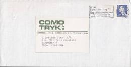 Denmark COMO TRYK A/S Deluxe Slogan KØBENHAVN 1973 Cover Brief To GLOSTRUP - Lettres & Documents