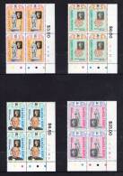 Samoa 1979 Rowland Hill Set As Corner Blocks Of 4 MNH - Samoa