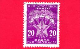 JUGOSLAVIA  - 1962 - Usato - Segnatasse - Porto - 20 - Portomarken