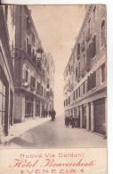 7*-Tassate-Segnatasse-Venezia-Veneto-Nuova Via Goldoni-Hotel Bonvecchiati-Animata-5c.Leoni Tassata 10c.-1918 X Messina - Portomarken