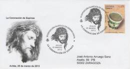 SPAIN. POSTMARK. EASTER. AVILES 2013. THE CORONATION OF THORNS - Macchine Per Obliterare (EMA)