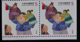 Pair 2013 Children At Play Booklet Stamp Puppet Drama Boy Girl Costume - Puppets