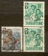 TANGANYKA  Tanzania   N.  42-43/US-   1961 - Lot Lotto - Tanganyika (...-1932)
