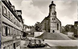 AK Schwäbisch Hall, Marktplatz Mit St. Michaelskirche, Gel - Schwäbisch Hall