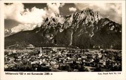 AK Mittenwald Mit Karwendel, Gel 1977 - Mittenwald