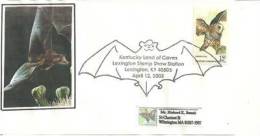 Kentucky Land Of Caves. Lexington Kentucky. Enveloppe Souvenir 2003 (Chouette & Chauve Souris) - Bats