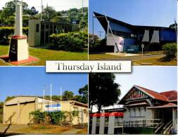 1 X Australian Town & Cities - QLD- Thursday Island - War Memroial - Post Office - Fire Station - Museum - Sydney