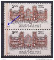 INDE  ERREUR  ARCHITECTURE LA POSTE  YVERT N°908 ** MNH   Réf  3527 - Variétés Et Curiosités