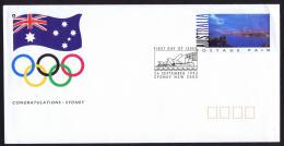 1993  Unrated  Pre-stamped Enveloppe  Congratulations - Sydney  Selection For  Olympic Games  FD Cancel - Ganzsachen