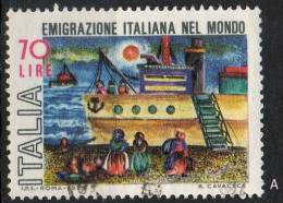 ITALIA REP. 1975 - Emigrazione Italiana Nel Mondo - 1971-80: Gebraucht