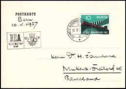 Switzerland 1957, Card, Automobil Post-Office - Lettres & Documents