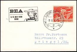Switzerland 1958, Small Format Cover, Automobil Post-Office - Lettres & Documents