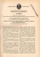 Original Patentschrift - Dr. F. Borel Und E. Paccaud In Cortaillod , 1885 , Meßapparat - Strom , Elektrik , Lausanne !!! - Cortaillod