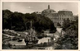 AK Erlangen, Schloßgarten, Hugenottenbrunnen, Kollegienhaus, Ung - Erlangen