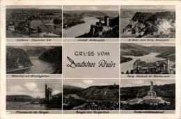 AK Koblenz, Bingen, St. Goar, Bacharach, Gel 1956 - St. Goar