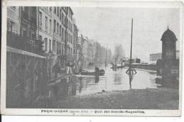 PARIS INONDE - Janvier 1910 - Quai Des Grands Augustins - Arrondissement: 06