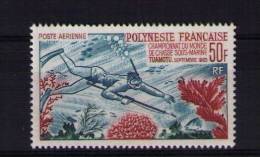 FRENCH POLYNESIA 1965 Airmail, Diving MNH - Plongée