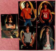5 Mini Musik Poster  Gruppe Teens ,  Von Bravo Ca. 1982 - Plakate & Poster