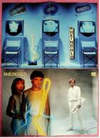 2 Kleine Musik Poster  Gruppe Rheingold  -  Rückseiten : Rudi Carrell + Benedict Taylor ,  Von Pop Rocky Ca. 1982 - Plakate & Poster
