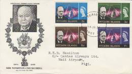 Pitcairn Islands 1966 Churchill Addressed FDC - Pitcairn Islands