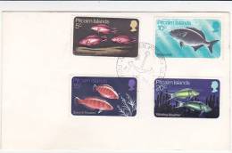 Pitcairn Islands 1970 Fishes FDC - Pitcairninsel