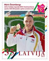 Latvia 2012 M.Strombergs London Olympics Gold Medal Winner BMX Cyclisme - Cuclist MNH - Verano 2012: Londres