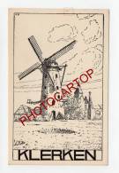 MOULIN A VENT-WINDMUEHLE-MOLEN-KLERKEN-CLERCKEN-Dessin Allemand-Guerre14-18-1WK-BELGIEN-BELGIQUE-Flandern- - Houthulst