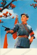 1- Red Detachment Of Women, A Modern Revolutionary Dance Drama, China , Vintage Old Photo Postcard - Dans