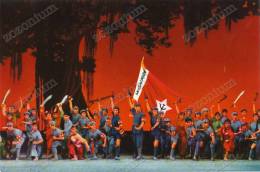 3- Red Detachment Of Women, A Modern Revolutionary Dance Drama, China , Vintage Old Photo Postcard - Dance