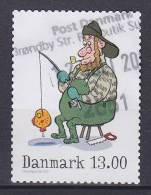 Denmark 2011 Mi. 1664 A    13.00 Kr Winterstamp - Comics Ice Fishing (from Sheet) - Gebruikt