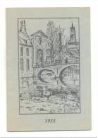 Calendrier Petit Format (1 Page/mois) Bruges/Brugge" Le Béguinage " - Pharmacie Lechanteur à Beyne-Heusay (b114) - Tamaño Pequeño : 1941-60