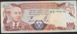 AFGHANISTAN  P52  500  AFGHANIS   SH1356 1977 Signature 8    VF-XF - Afghanistán