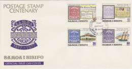 Samoa 1977 Postage Stamp Centenary FDC - Samoa (Staat)