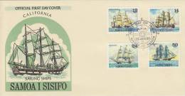 Samoa 1980 Sailing Ships Part II FDC - Samoa