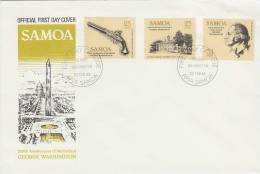 Samoa 1982 250th Anniversary Of The Birth Of George Washington FDC - Samoa