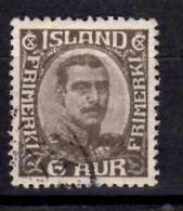 Iceland 1920 6a King Frederik Issue #113 - Oblitérés