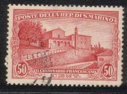 San Marino - 1928 - 7° Centenario Francescano - Sass. 137 (o) - Used Stamps