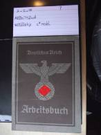 1940 Third Reich Arbeitsbuch Second Model With Swastika - Historical Documents