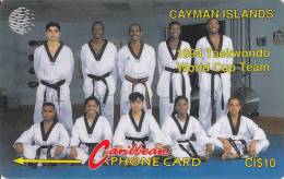 Cayman Islands, 9CCIA (a), 1994 Taekwondo World Cup Team, 2 Scans..   Control Number: 9CCIA, 26 Mm Long. - Cayman Islands