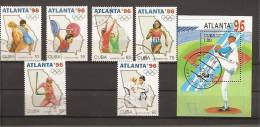 Cuba - Serie Completa Usata + Foglietto: Olimpiadi Di Atlanta 1996 - Zomer 1996: Atlanta