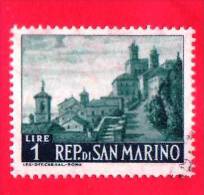 SAN MARINO - 1961 - Usato - Vedute Di San Marino - 1 L. • Viale Dell´ospedale - Used Stamps