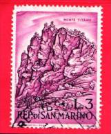 SAN MARINO - 1962 - Usato - Sport Alpinistici - 3 L. • Monte Titano - Usados