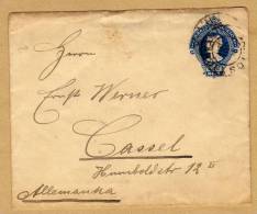 Enveloppe Entier Postal To Cassel Allemanna Deutschland - Entiers Postaux